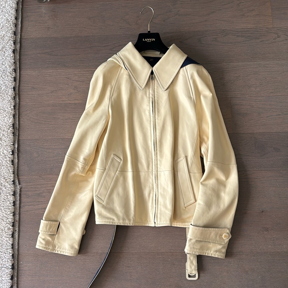 Lanvin Leather Short Trench size 48